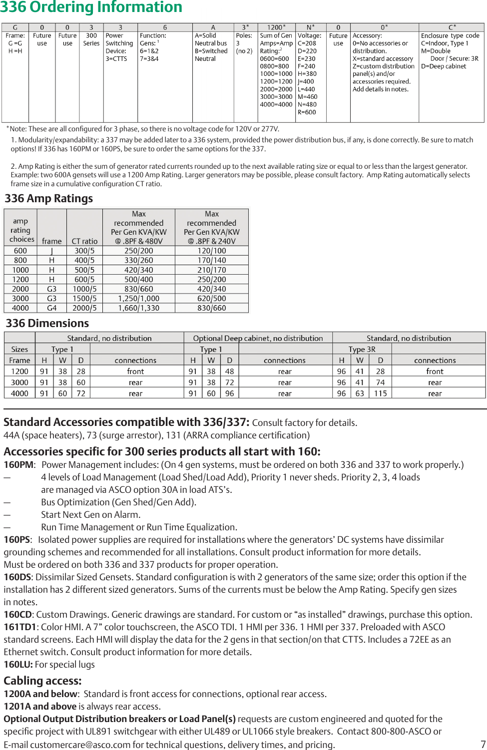 Page 7 of 8 - Emerson Emerson-Asco-336-Series-Paralleling-System-Brochures-And-Data-Sheets-  Emerson-asco-336-series-paralleling-system-brochures-and-data-sheets