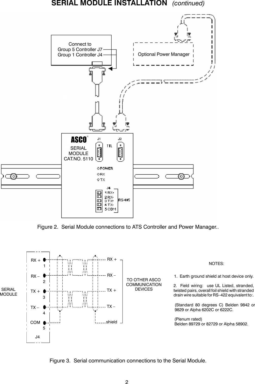 Page 4 of 8 - Emerson Emerson-Asco-5110-Serial-Interface-Module-Acc-72A-Installation-Manual- 240d0  Emerson-asco-5110-serial-interface-module-acc-72a-installation-manual