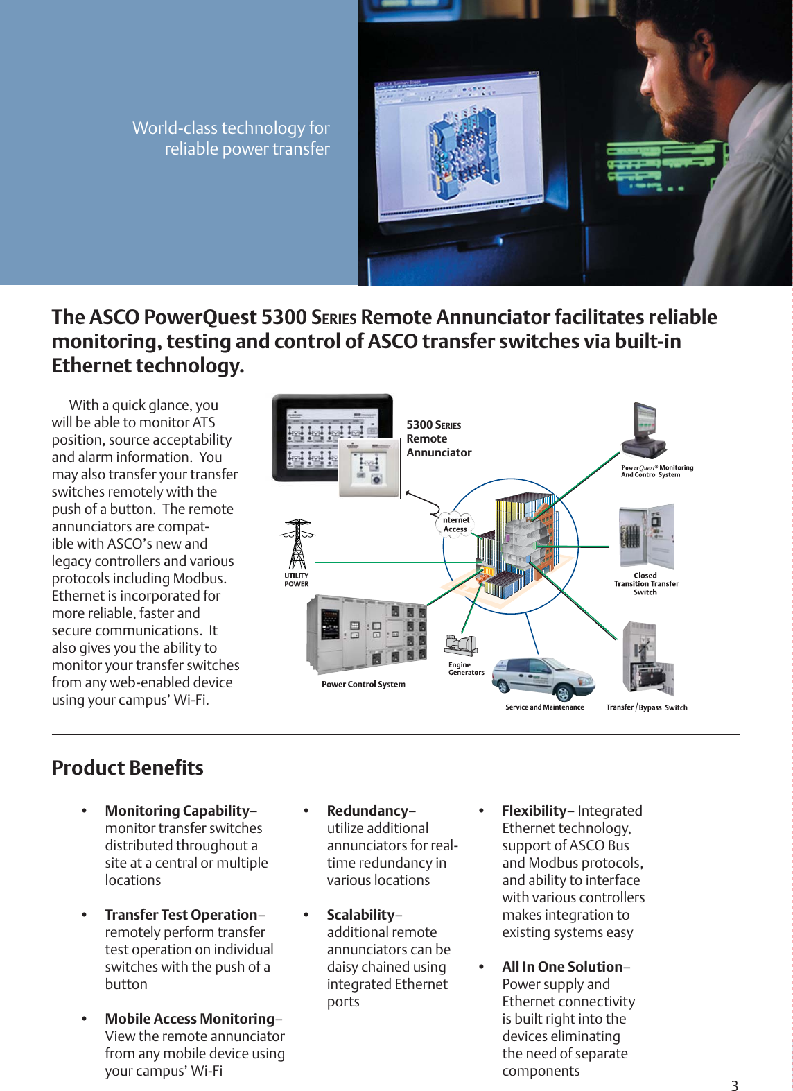 Page 3 of 8 - Emerson Emerson-Asco-5350-Eight-Channel-Remote-Annunciator-Brochures-And-Data-Sheets- 3146_R4  Emerson-asco-5350-eight-channel-remote-annunciator-brochures-and-data-sheets