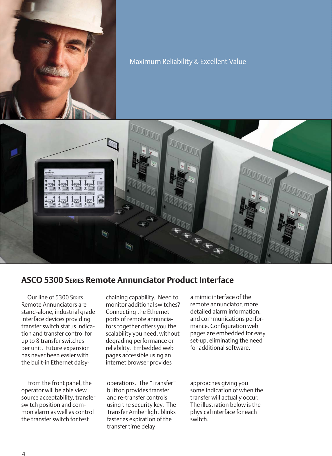 Page 4 of 8 - Emerson Emerson-Asco-5350-Eight-Channel-Remote-Annunciator-Brochures-And-Data-Sheets- 3146_R4  Emerson-asco-5350-eight-channel-remote-annunciator-brochures-and-data-sheets