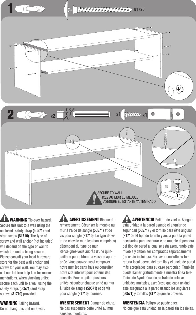 Emerson Closetmaid 8037 Parts List CO's