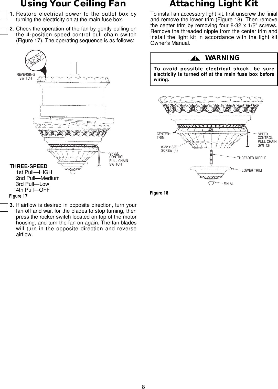 Page 8 of 12 - Emerson Emerson-Cornerstone-Cf1Orb01-Users-Manual- BP7250 CF1 Owner's Manual  Emerson-cornerstone-cf1orb01-users-manual