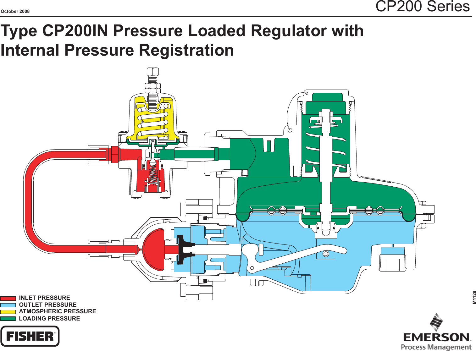 Emerson Cp200 Series Pressure Loaded Reducing Regulators Drawings And Schematics M1129_CP200IN
