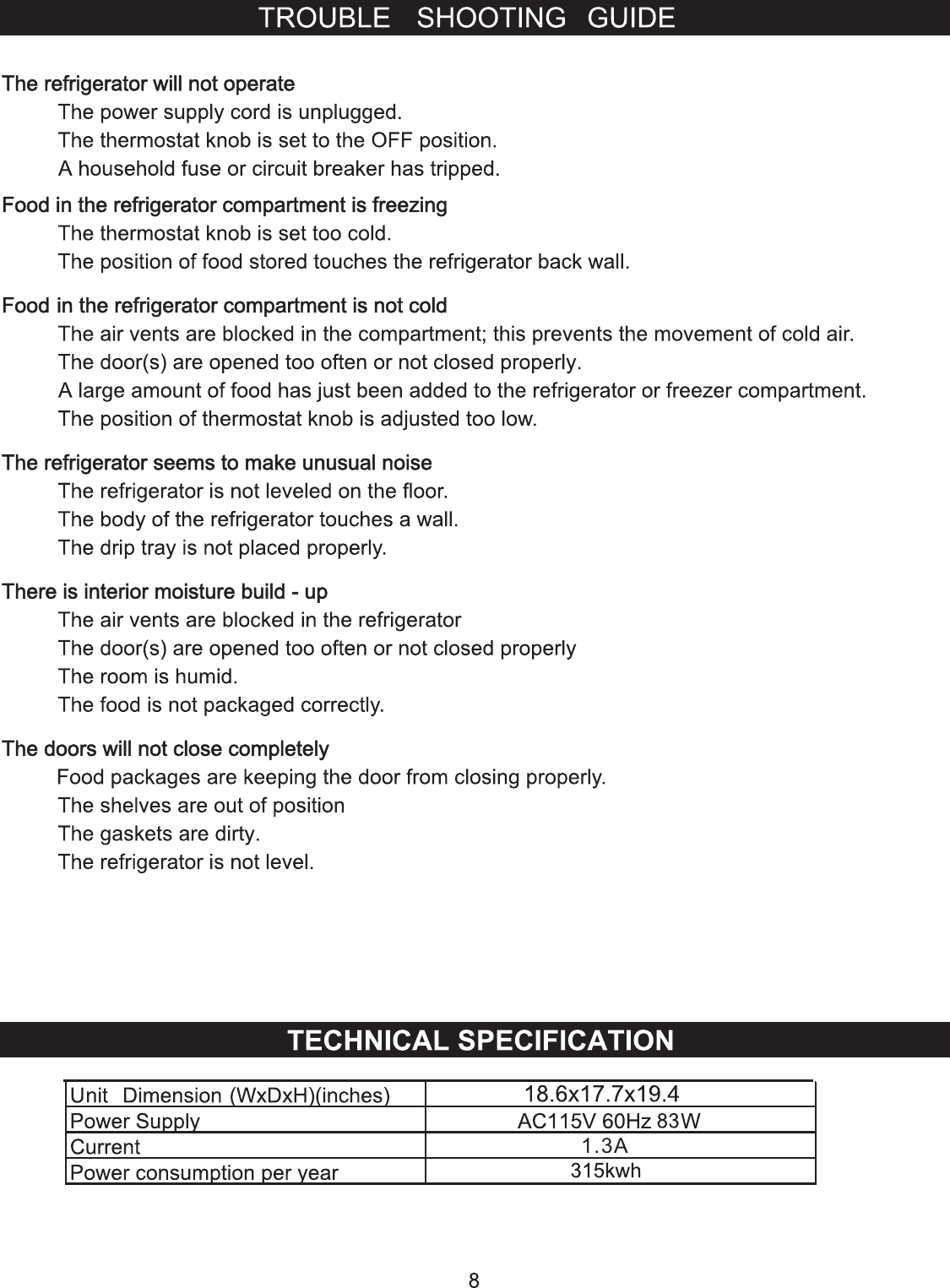 Page 8 of 11 - Emerson Emerson-Cr180-Users-Manual-  Emerson-cr180-users-manual