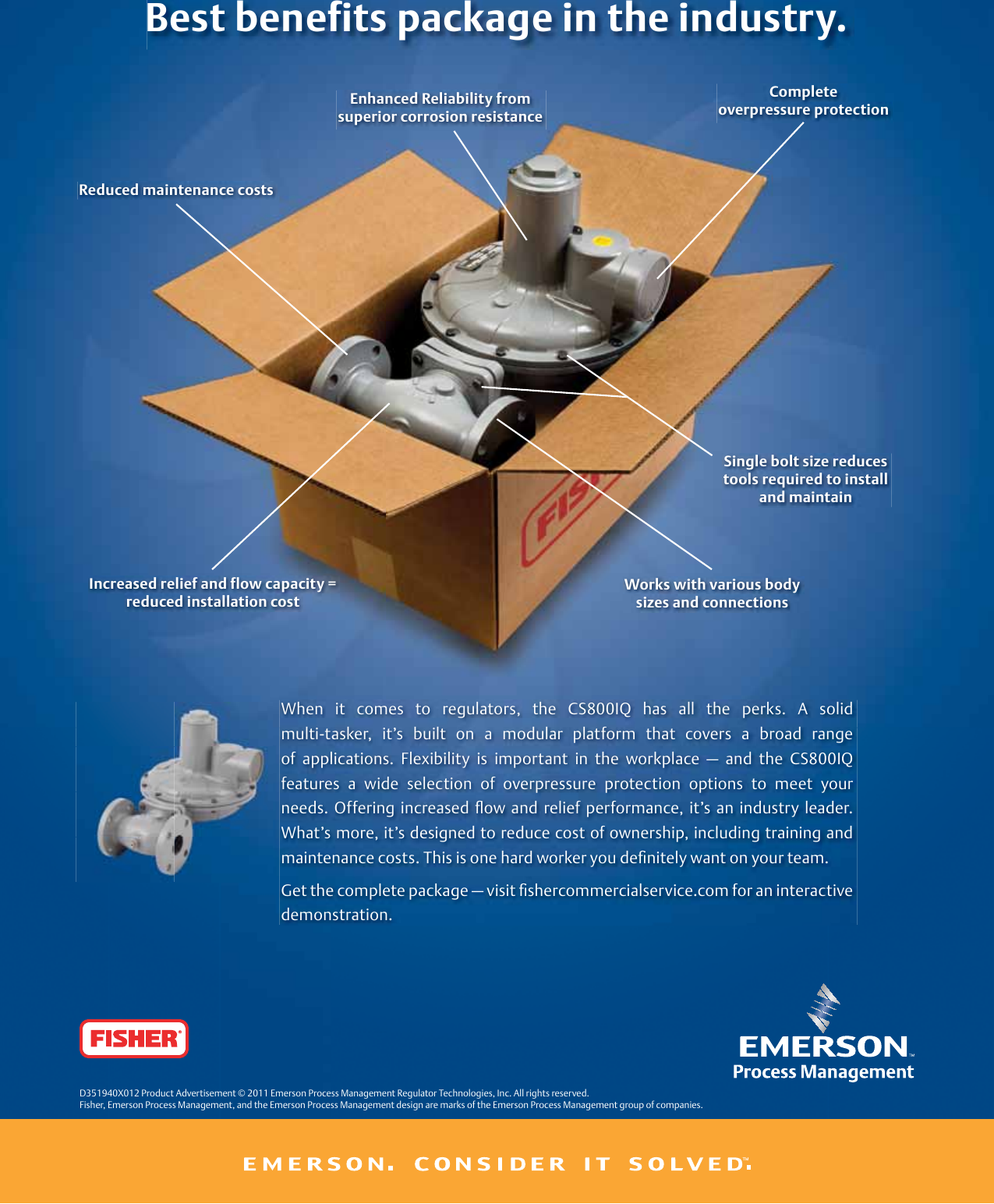 Emerson Cs800 Series Pressure Reducing Regulators Data Sheet