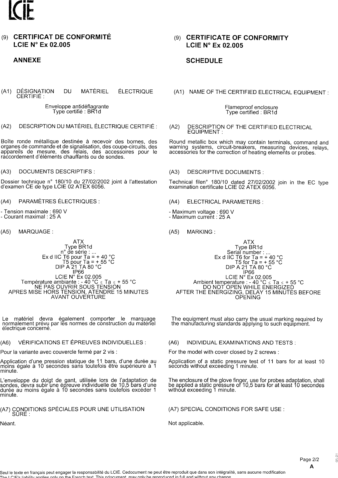 Page 2 of 9 - Emerson Emerson-D-Control-Station-Flameproof-Certificate- Emerson-d-control-station-flameproof-certificate