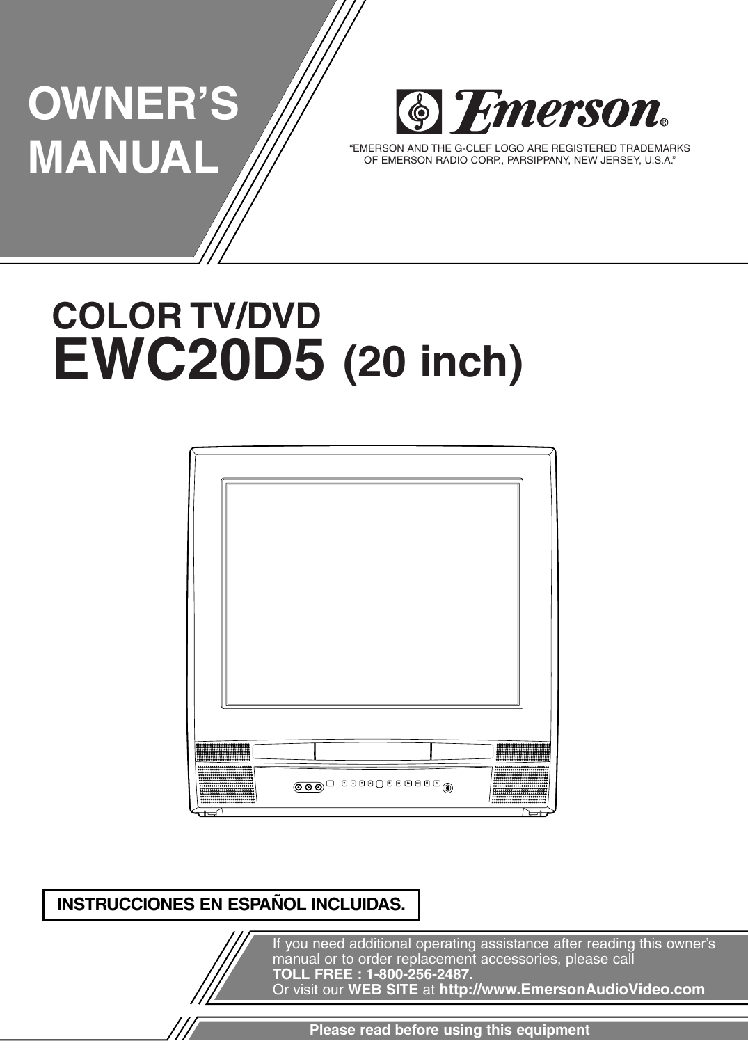 Emerson Ewc20D5 Owners Manual T9101UB(p1 18).QX3