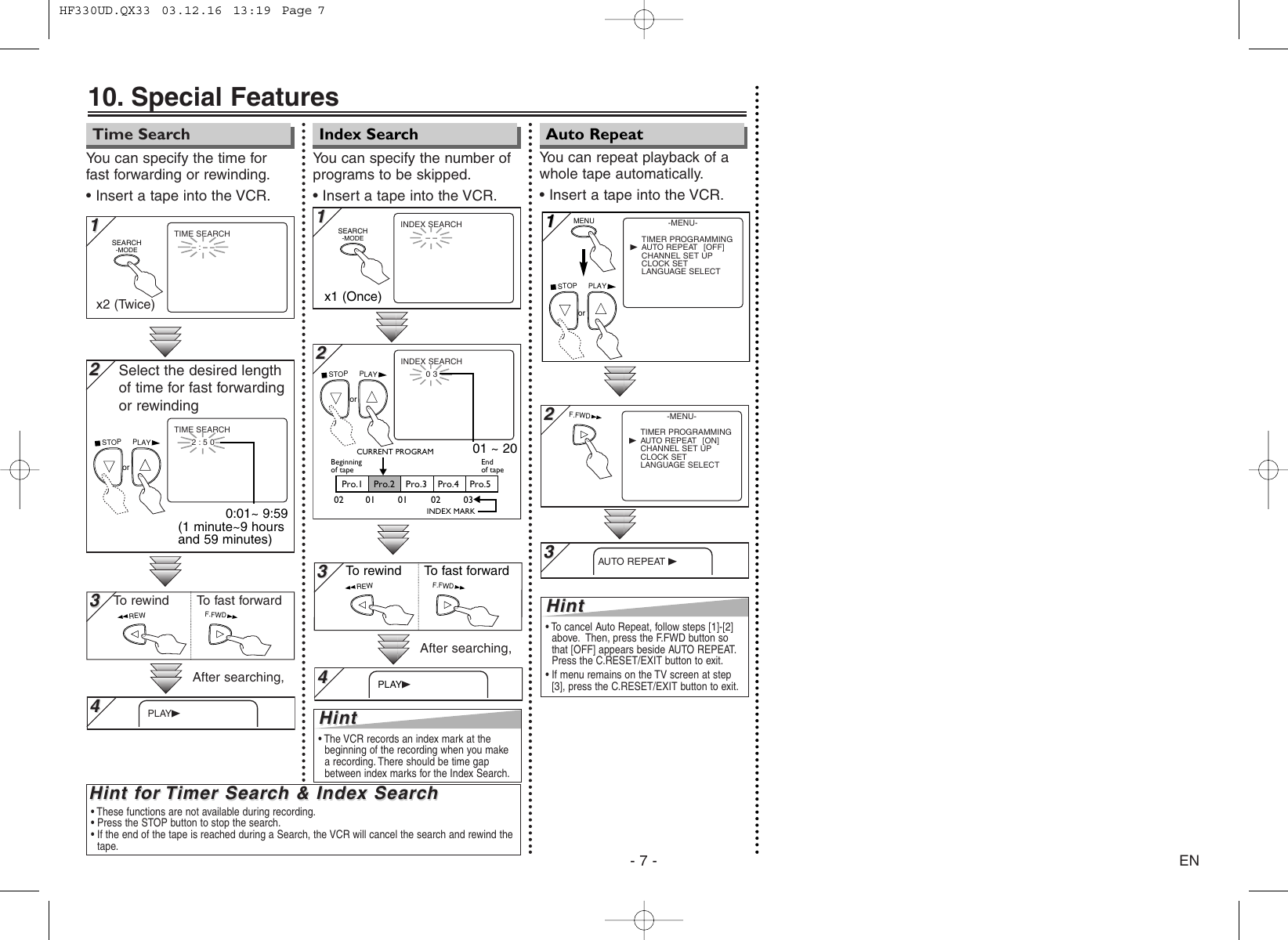 Page 7 of 8 - Emerson Emerson-Ewv404-Owners-Manual- HF330UD.QX33  Emerson-ewv404-owners-manual