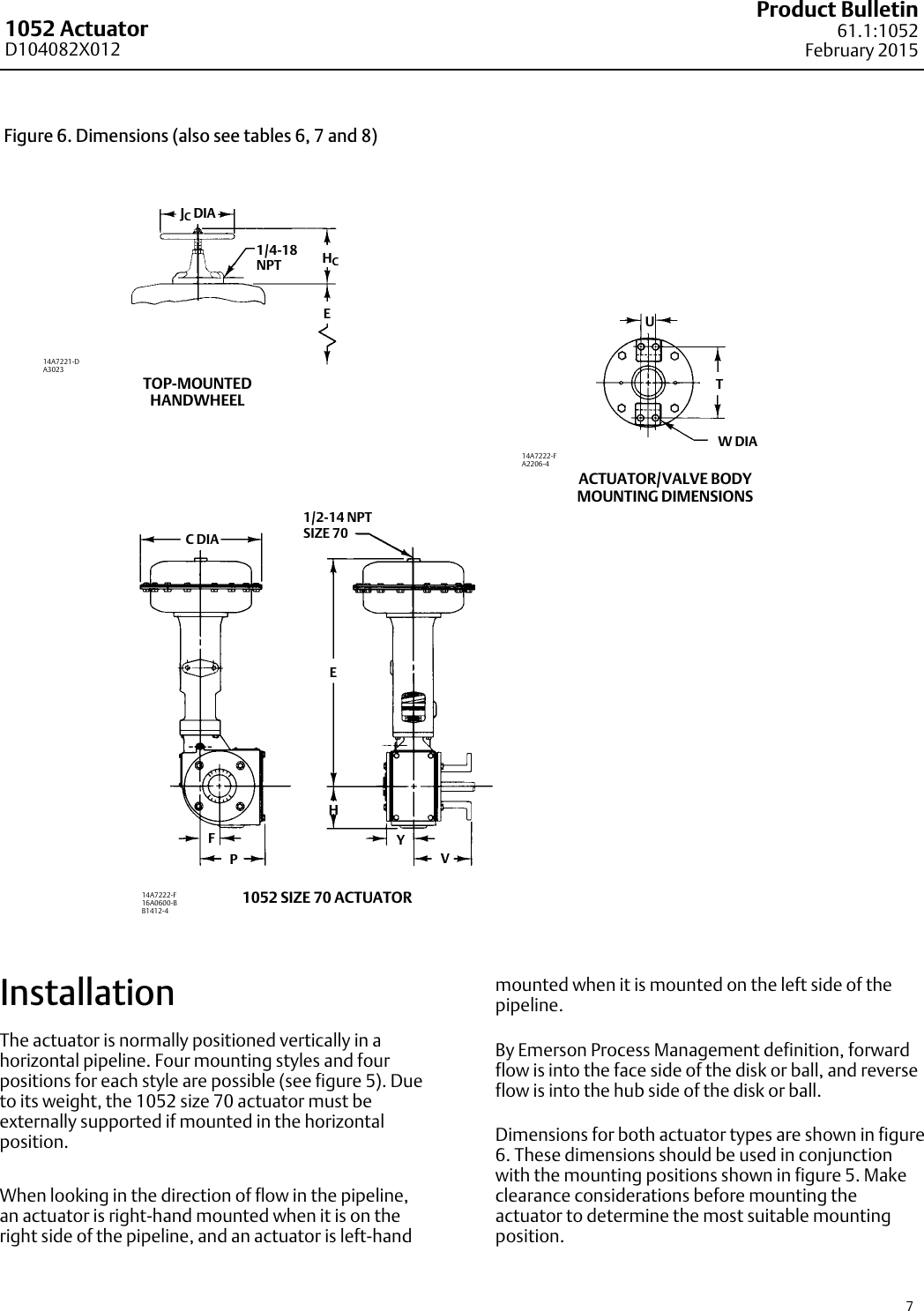 Page 7 of 8 - Emerson Emerson-Fisher-1051-And-1052-Data-Sheet- D104082X012_Feb15  Emerson-fisher-1051-and-1052-data-sheet