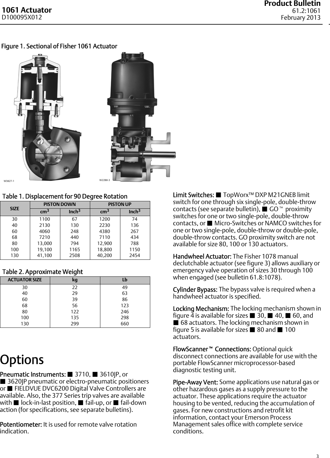 Page 3 of 8 - Emerson Emerson-Fisher-1061-Data-Sheet-  Emerson-fisher-1061-data-sheet