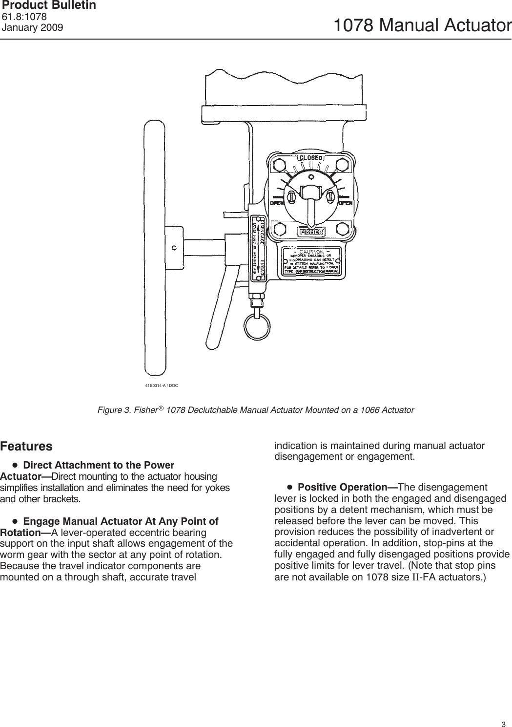 Page 3 of 12 - Emerson Emerson-Fisher-1078-Data-Sheet- D101339X012_Jan09  Emerson-fisher-1078-data-sheet