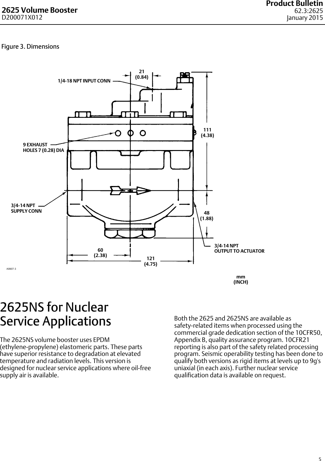 Page 5 of 8 - Emerson Emerson-Fisher-2625-And-2625Ns-Data-Sheet- D200071X012_Jan15_AQ  Emerson-fisher-2625-and-2625ns-data-sheet