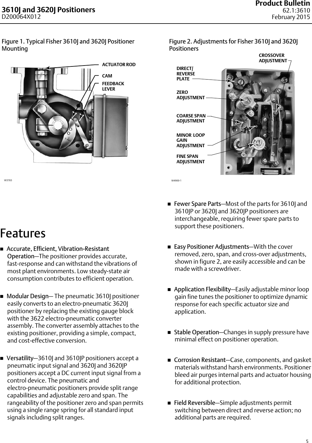 Page 5 of 12 - Emerson Emerson-Fisher-3610J-Data-Sheet- D200064X012_Feb15_AQ  Emerson-fisher-3610j-data-sheet