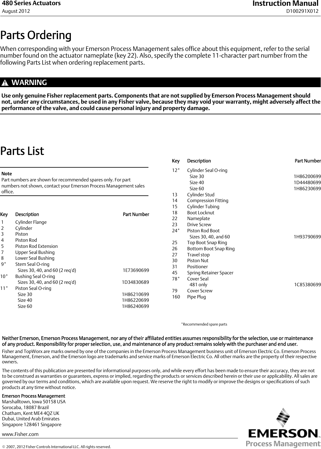 Page 12 of 12 - Emerson Emerson-Fisher-480-Installation-Instructions-  Emerson-fisher-480-installation-instructions