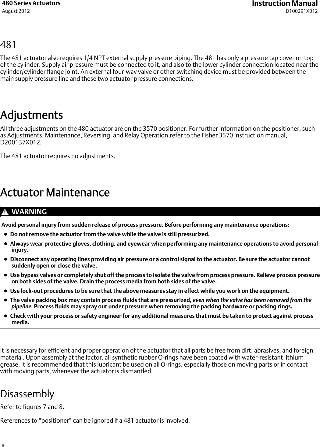 Page 8 of 12 - Emerson Emerson-Fisher-480-Installation-Instructions-  Emerson-fisher-480-installation-instructions