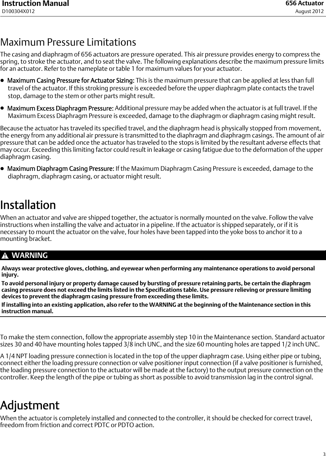 Page 3 of 12 - Emerson Emerson-Fisher-656-Installation-Instructions-  Emerson-fisher-656-installation-instructions