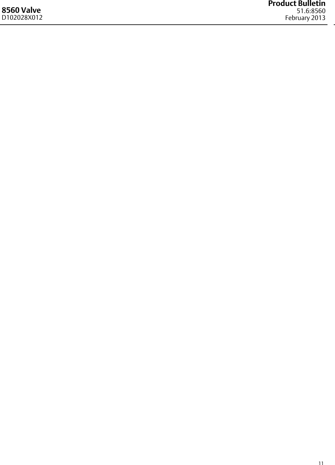 Page 11 of 12 - Emerson Emerson-Fisher-8560-Data-Sheet-  Emerson-fisher-8560-data-sheet