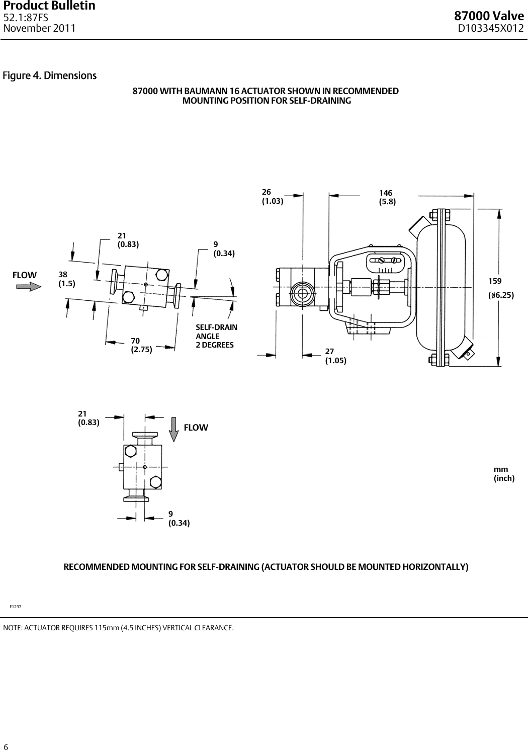 Page 6 of 8 - Emerson Emerson-Fisher-Baumann-87000-Data-Sheet-  Emerson-fisher-baumann-87000-data-sheet