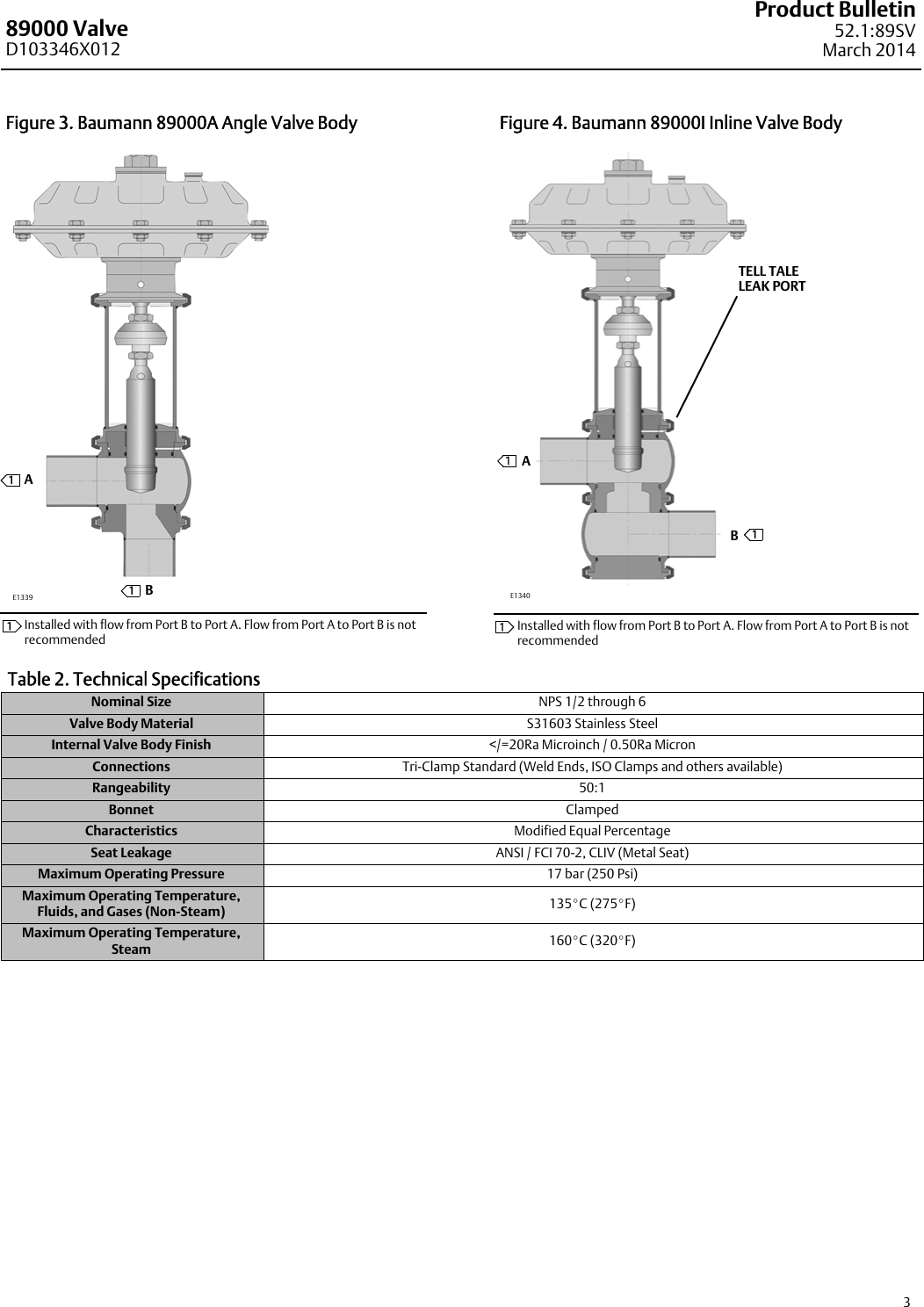 Page 3 of 8 - Emerson Emerson-Fisher-Baumann-89000-Data-Sheet-  Emerson-fisher-baumann-89000-data-sheet