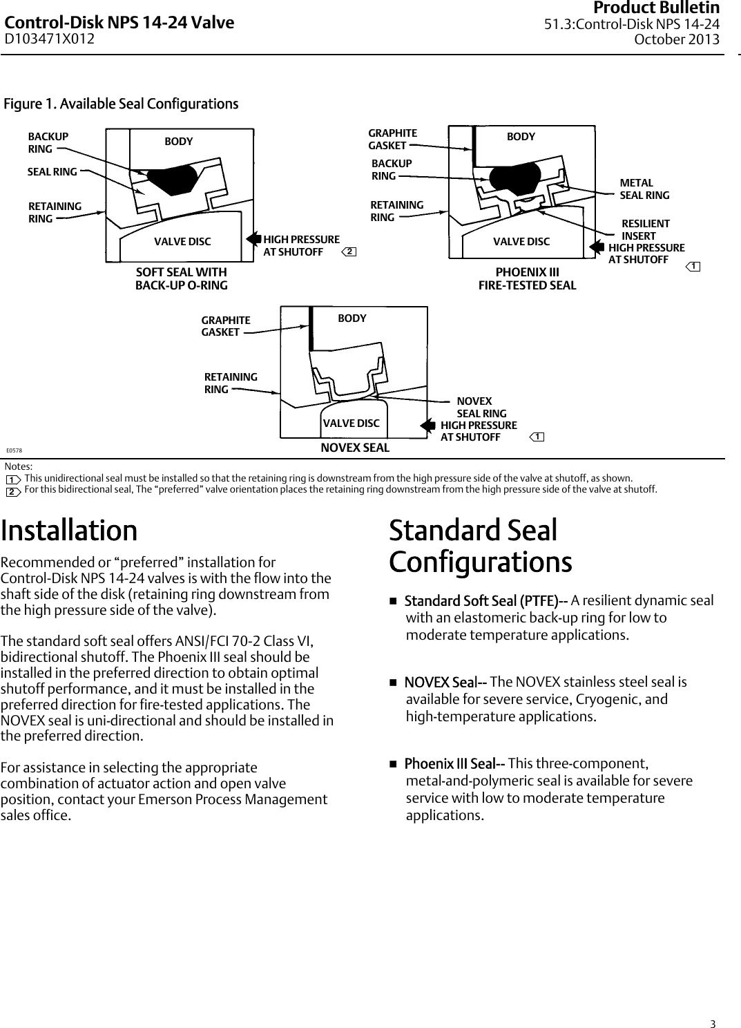 Page 3 of 12 - Emerson Emerson-Fisher-Control-Disk-Data-Sheet-  Emerson-fisher-control-disk-data-sheet
