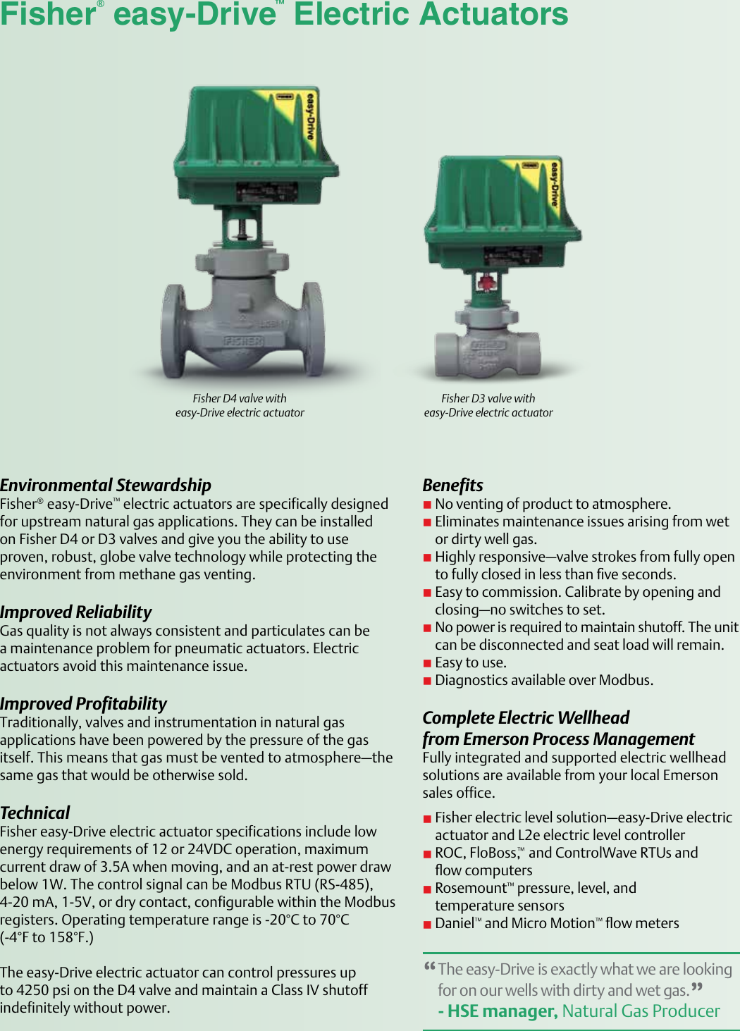 Page 2 of 4 - Emerson Emerson-Fisher-D3-Flopro-Brochure-  Emerson-fisher-d3-flopro-brochure