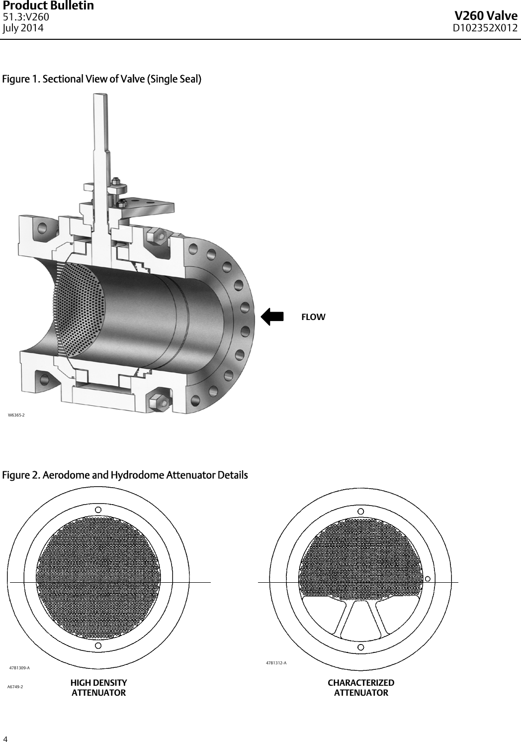 Page 4 of 8 - Emerson Emerson-Fisher-V260-Data-Sheet-  Emerson-fisher-v260-data-sheet