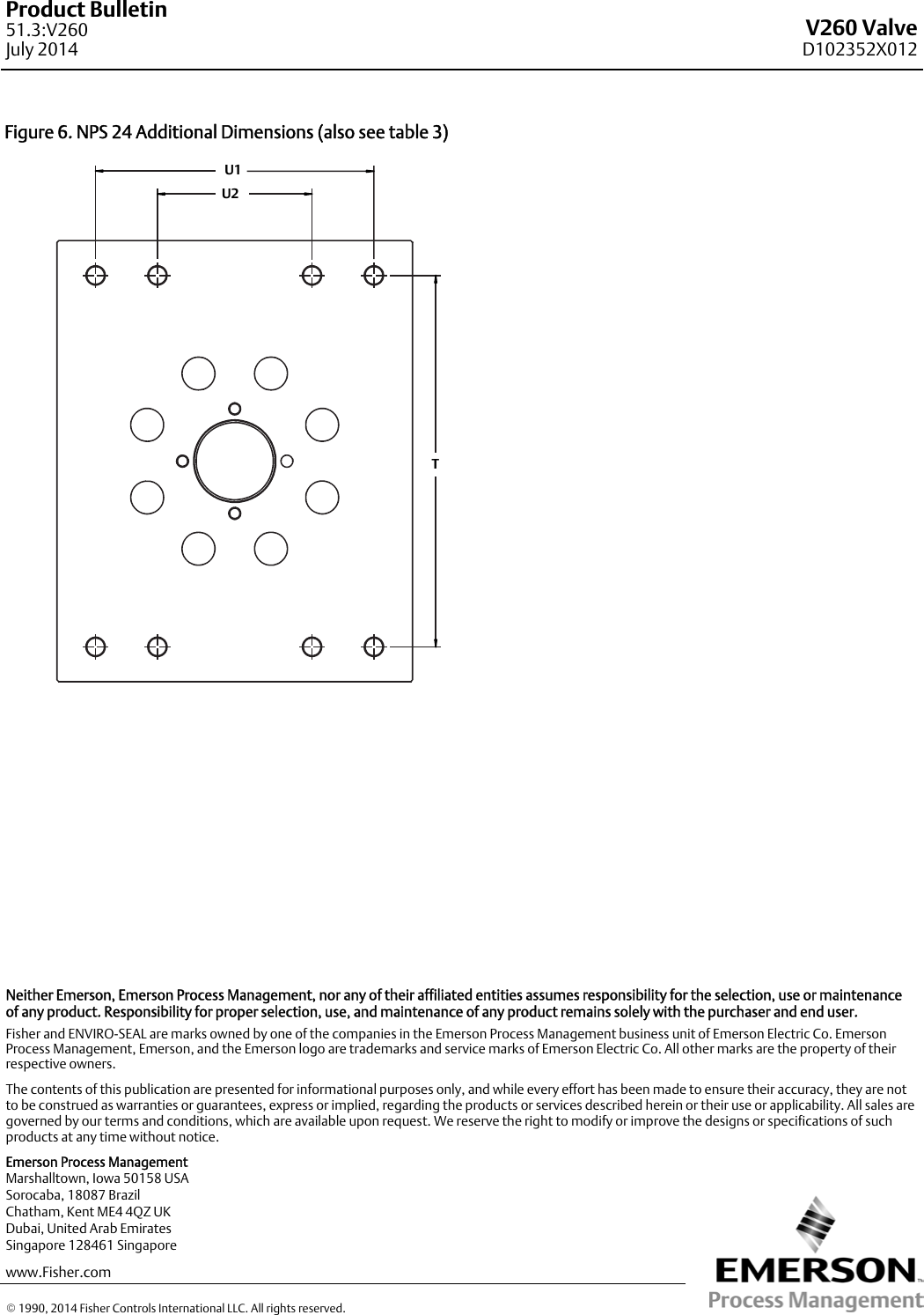 Page 8 of 8 - Emerson Emerson-Fisher-V260-Data-Sheet-  Emerson-fisher-v260-data-sheet