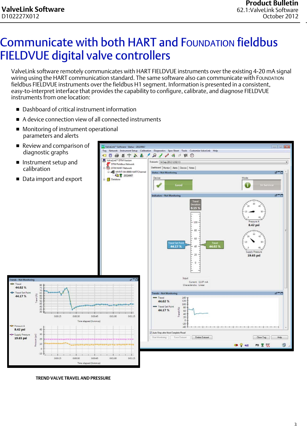 Page 3 of 12 - Emerson Emerson-Fisher-Valvelink-Software-Data-Sheet-  Emerson-fisher-valvelink-software-data-sheet
