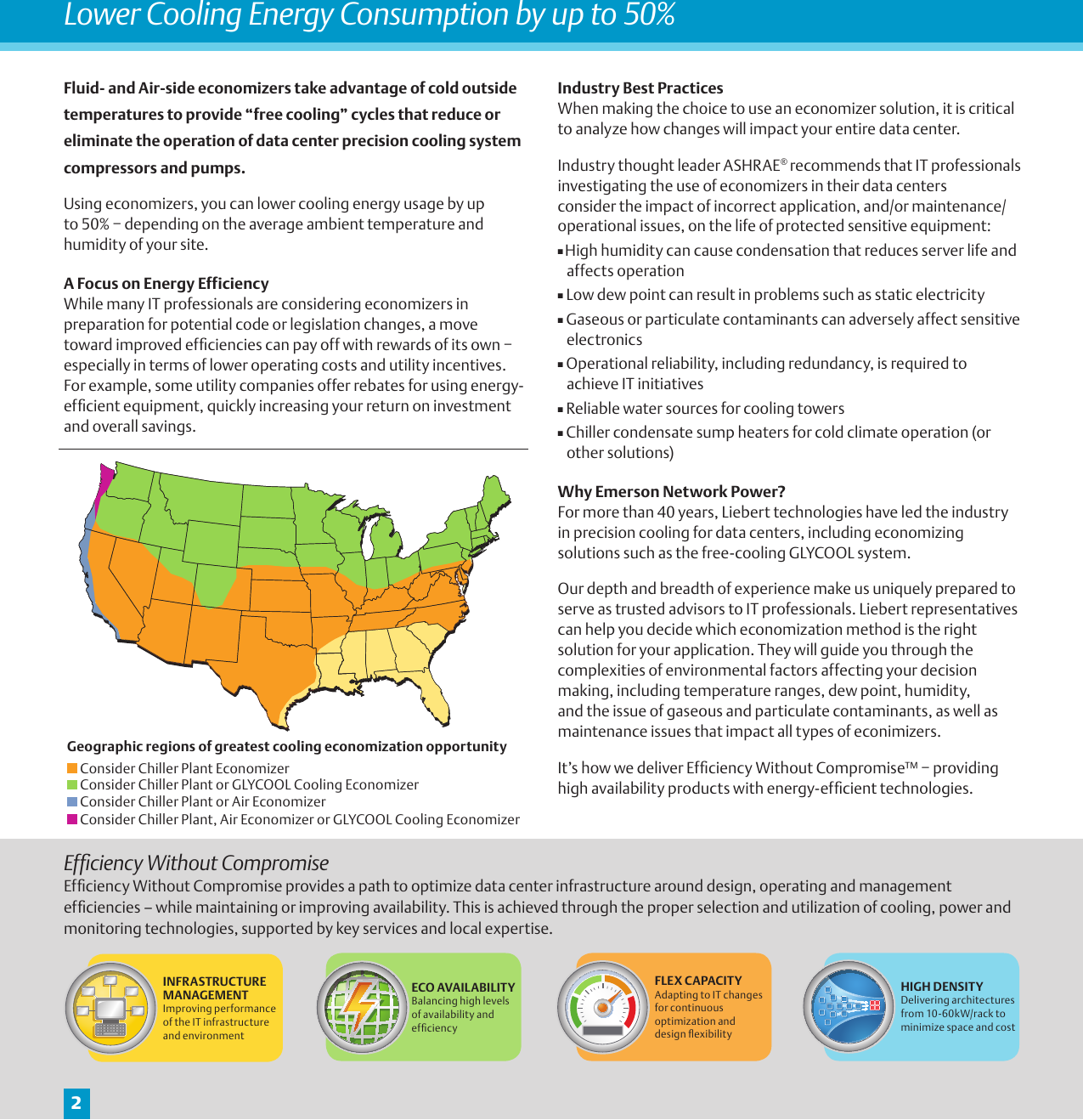 Page 2 of 8 - Emerson Emerson-Liebert-Economizer-Solutions-Brochures-And-Data-Sheets-  Emerson-liebert-economizer-solutions-brochures-and-data-sheets