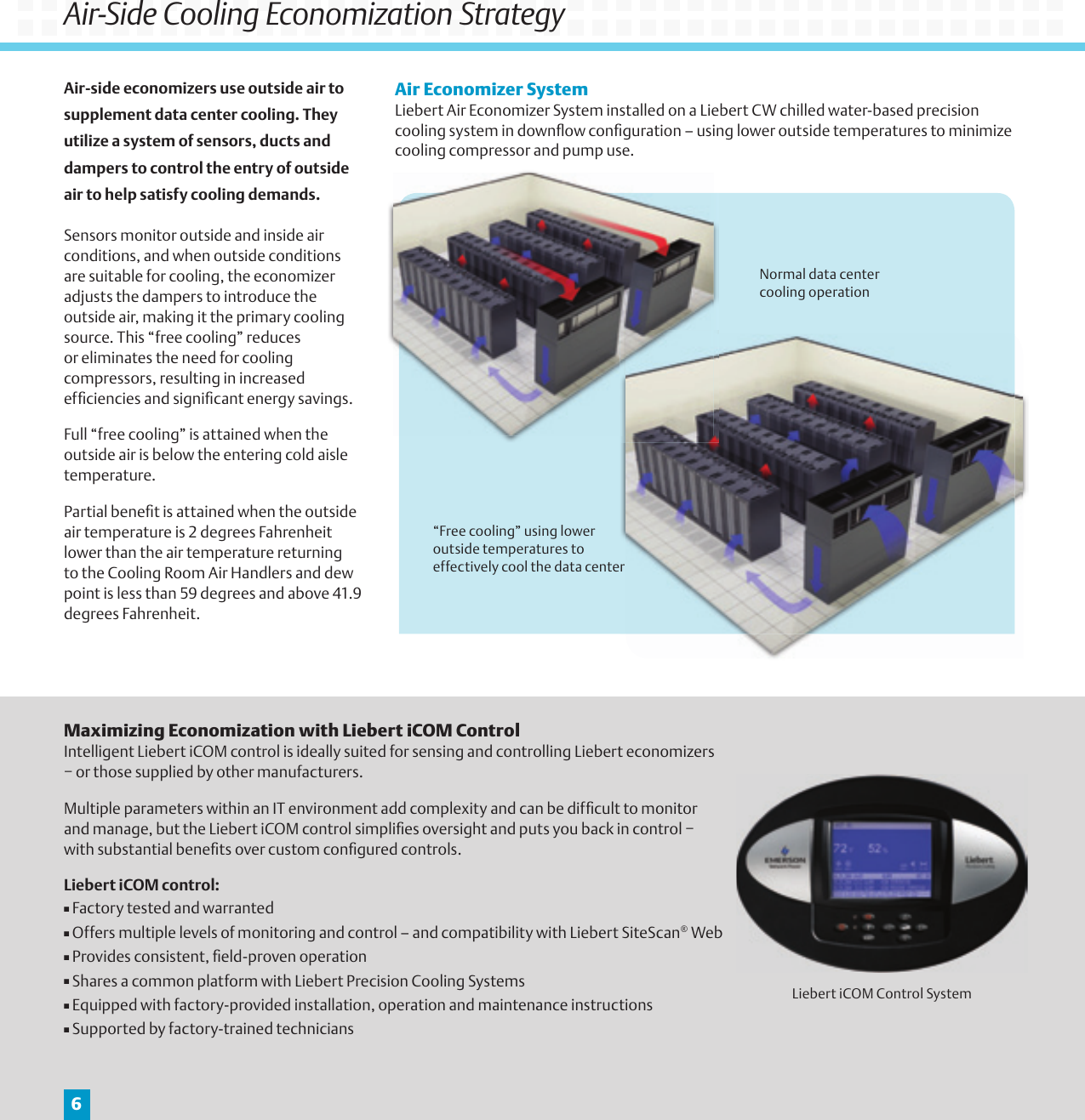 Page 6 of 8 - Emerson Emerson-Liebert-Economizer-Solutions-Brochures-And-Data-Sheets-  Emerson-liebert-economizer-solutions-brochures-and-data-sheets