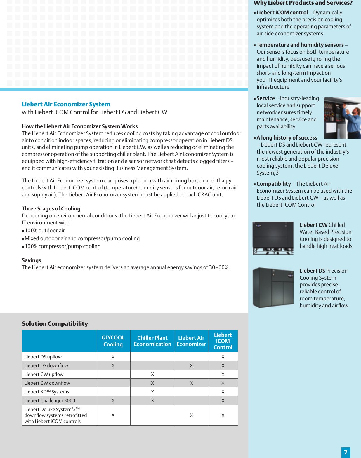Page 7 of 8 - Emerson Emerson-Liebert-Economizer-Solutions-Brochures-And-Data-Sheets-  Emerson-liebert-economizer-solutions-brochures-and-data-sheets