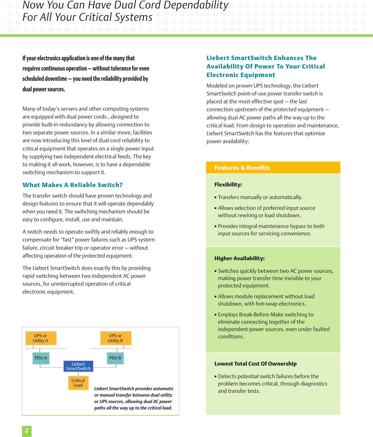 Emerson Liebert Smartswitch Brochure 01