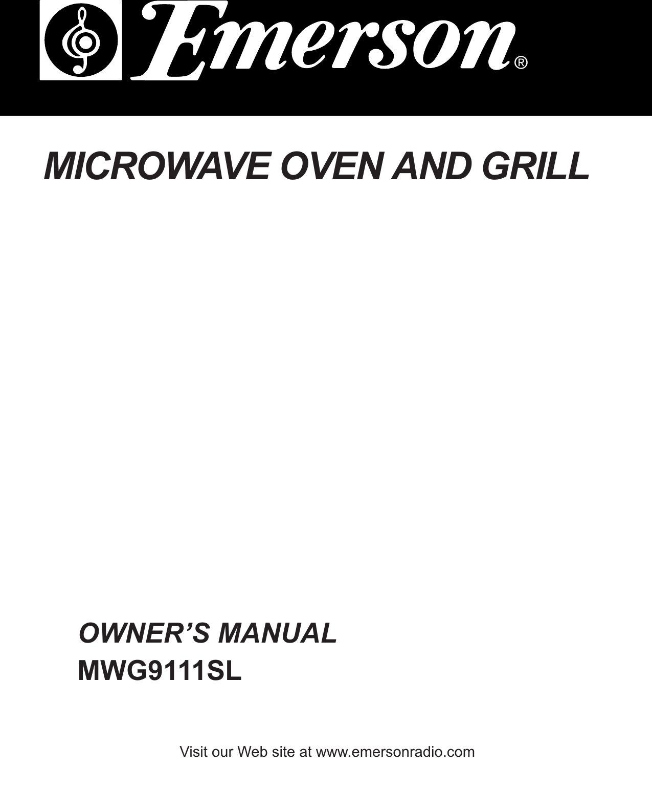 Emerson Mwg9111Sl Owners Manual ManualsLib Makes It Easy To Find ...