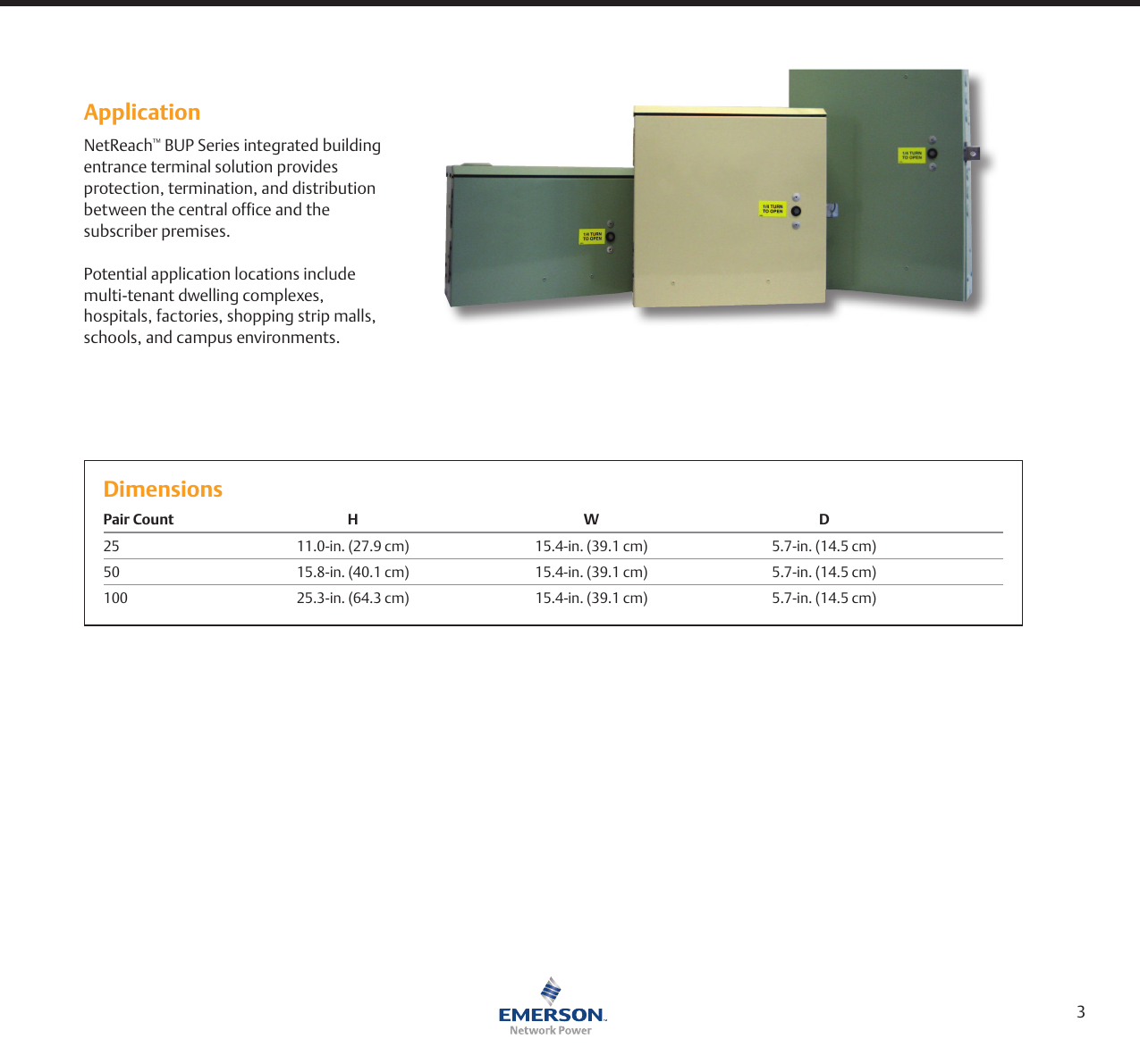 Page 3 of 8 - Emerson Emerson-Netreach-Bup-Series-Brochures-And-Data-Sheets-  Emerson-netreach-bup-series-brochures-and-data-sheets