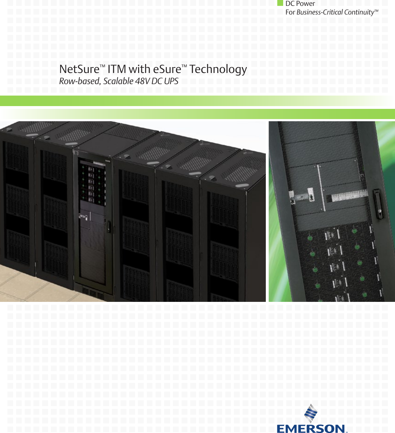 Page 1 of 12 - Emerson Emerson-Netsure-Itm-48-Vdc-Ups-70-Kw-To-280-Kw-Brochure-  Emerson-netsure-itm-48-vdc-ups-70-kw-to-280-kw-brochure