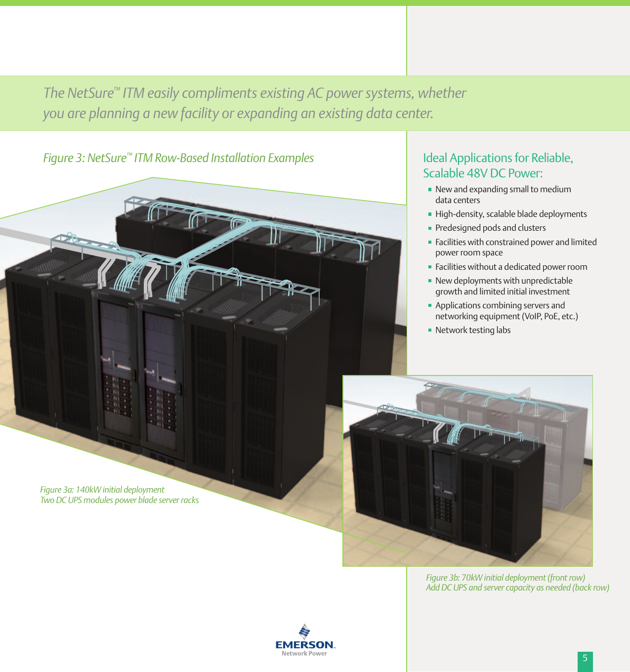 Page 5 of 12 - Emerson Emerson-Netsure-Itm-48-Vdc-Ups-70-Kw-To-280-Kw-Brochure-  Emerson-netsure-itm-48-vdc-ups-70-kw-to-280-kw-brochure