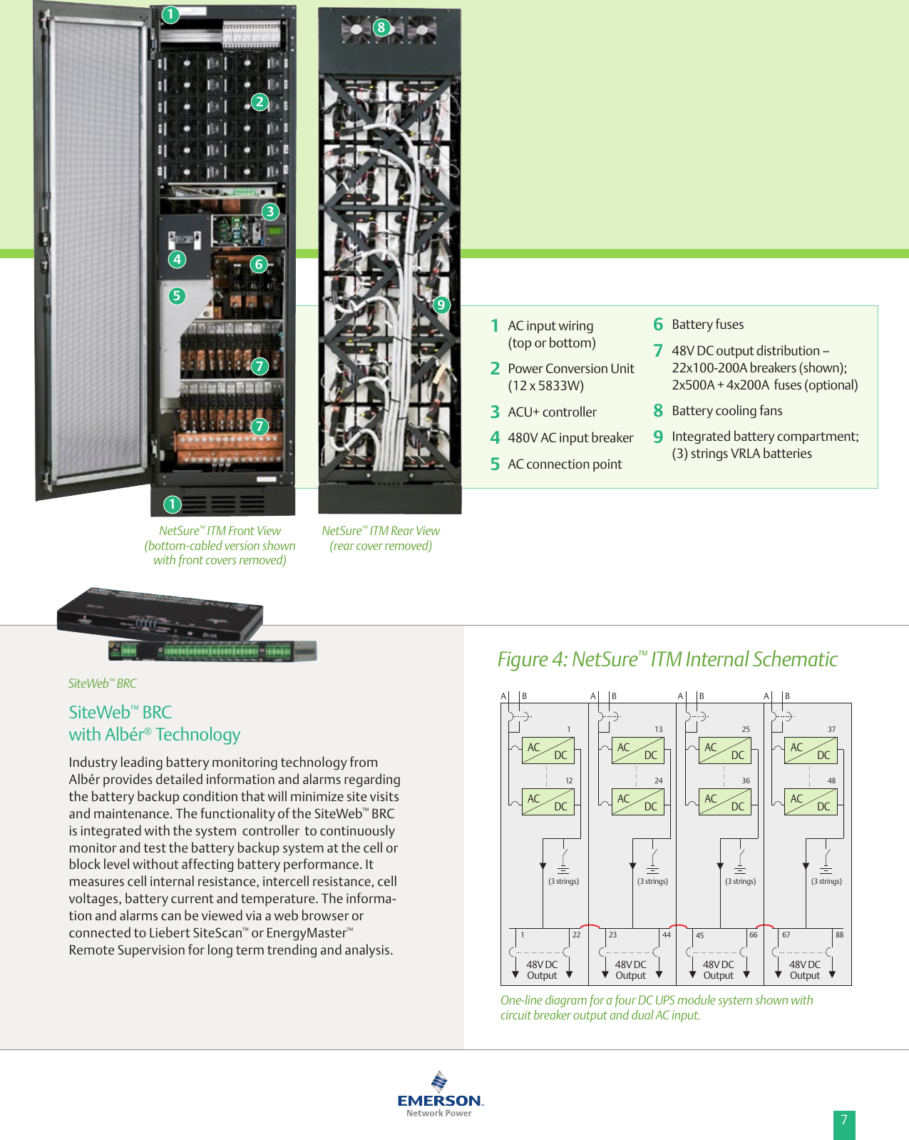 Page 7 of 12 - Emerson Emerson-Netsure-Itm-48-Vdc-Ups-70-Kw-To-280-Kw-Brochure-  Emerson-netsure-itm-48-vdc-ups-70-kw-to-280-kw-brochure
