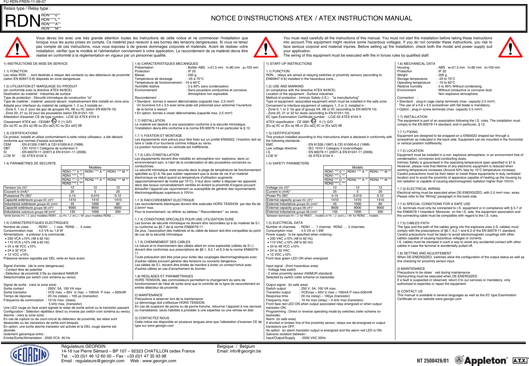 Page 1 of 2 - Emerson Emerson-Rsi-Intrinsic-Safety-Relay-Instruction-Manual- Mise En  Emerson-rsi-intrinsic-safety-relay-instruction-manual