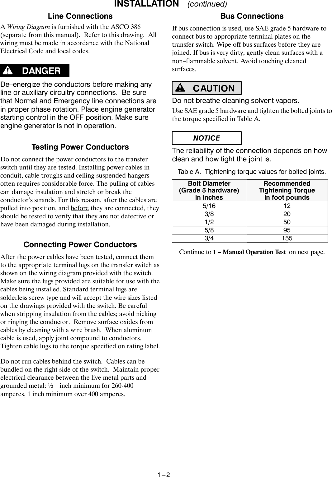 Page 4 of 12 - Emerson Emerson-Series-386-E-Design-Users-Manual- Operator's Manual For Series 386 N-ATS E 260-400 A, G 1000-3000 A UL/CSA  Emerson-series-386-e-design-users-manual