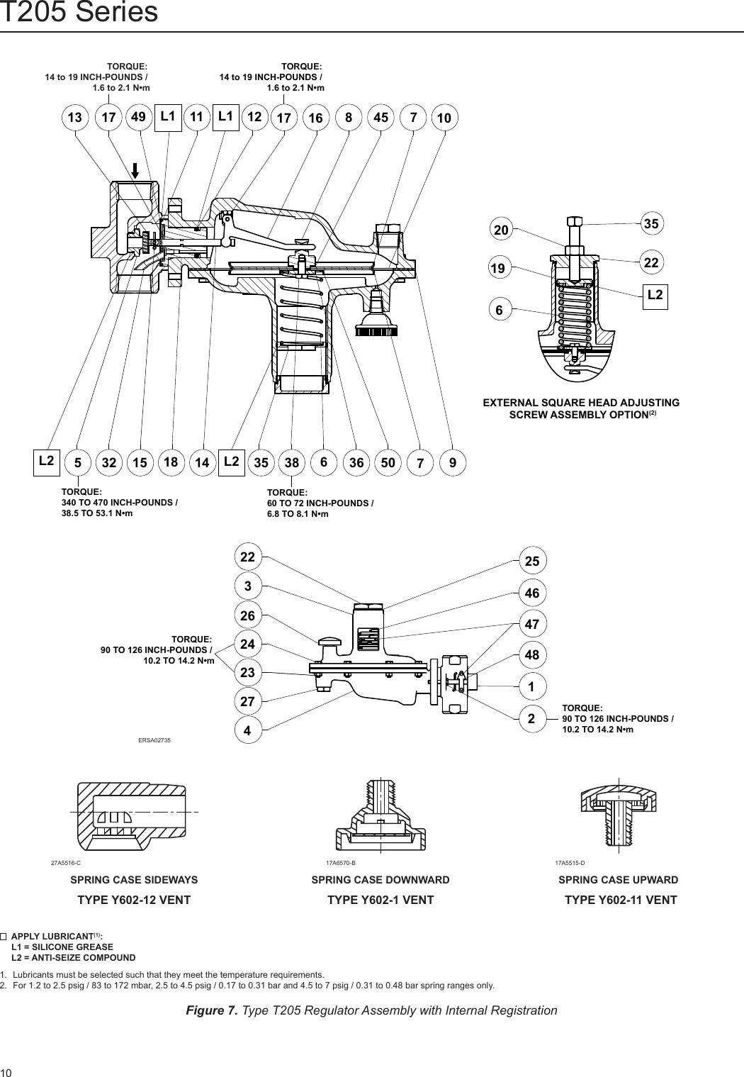 Page 10 of 12 - Emerson Emerson-T205-Series-Tank-Blanketing-Regulators-Instruction-Manual-  Emerson-t205-series-tank-blanketing-regulators-instruction-manual