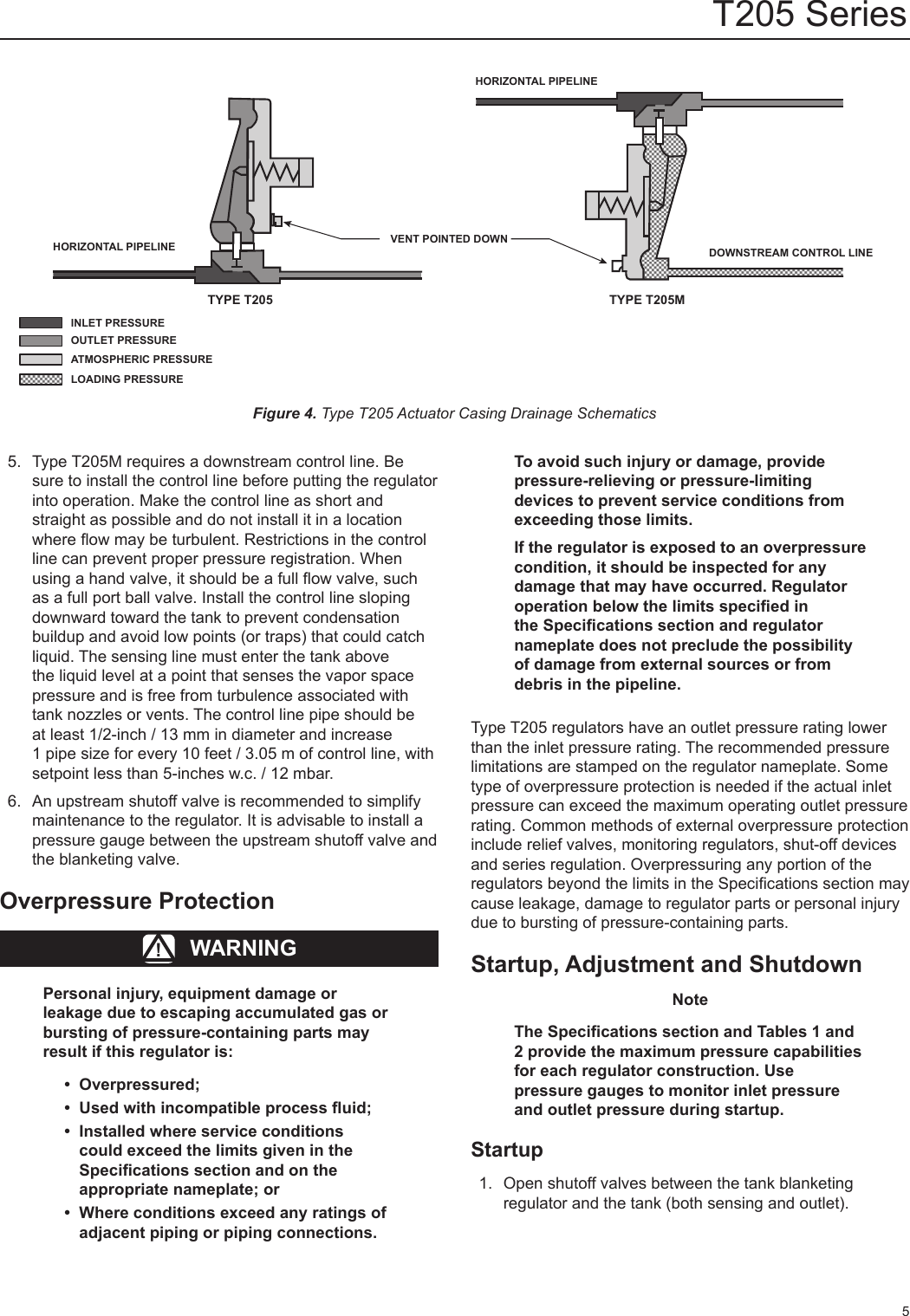 Page 5 of 12 - Emerson Emerson-T205-Series-Tank-Blanketing-Regulators-Instruction-Manual-  Emerson-t205-series-tank-blanketing-regulators-instruction-manual