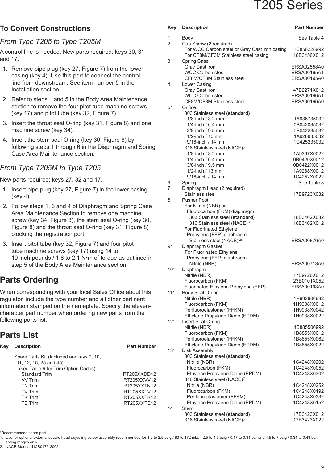 Page 9 of 12 - Emerson Emerson-T205-Series-Tank-Blanketing-Regulators-Instruction-Manual-  Emerson-t205-series-tank-blanketing-regulators-instruction-manual