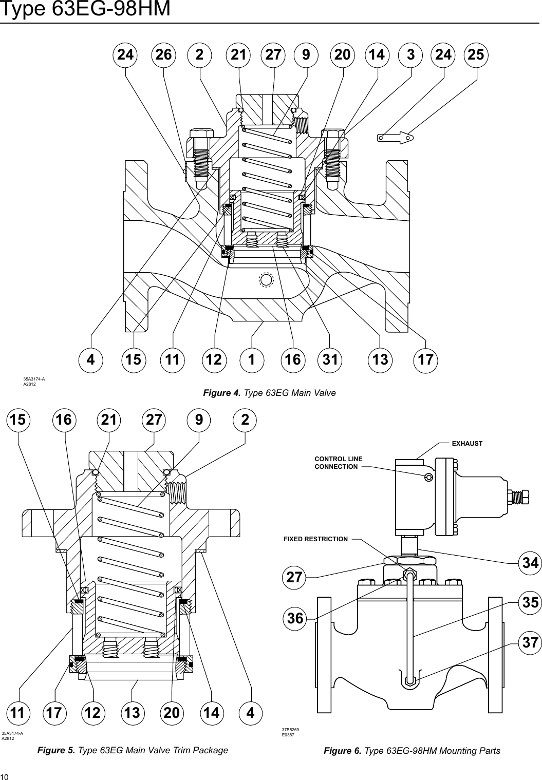 Page 10 of 12 - Emerson Emerson-Type-63Eg-98Hm-Pilot-Operated-Relief-Valve-Or-Backpressure-Regulator-Instruction-Manual-  Emerson-type-63eg-98hm-pilot-operated-relief-valve-or-backpressure-regulator-instruction-manual