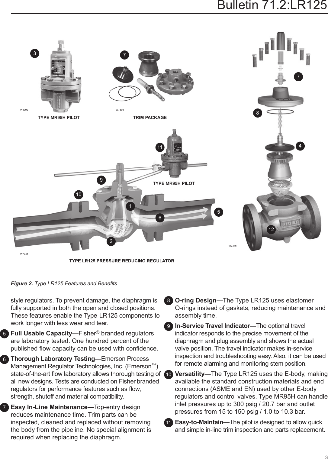 Page 3 of 12 - Emerson Emerson-Type-Lr125-Pressure-Reducing-Liquid-Regulator-Data-Sheet-  Emerson-type-lr125-pressure-reducing-liquid-regulator-data-sheet