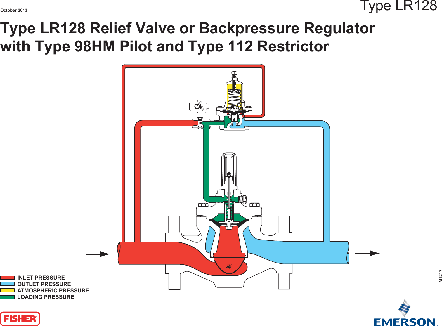 Page 1 of 1 - Emerson Emerson-Type-Lr128-Backpressure-Liquid-Regulator-Drawings-And-Schematics- M1217_LR128_Schematics  Emerson-type-lr128-backpressure-liquid-regulator-drawings-and-schematics