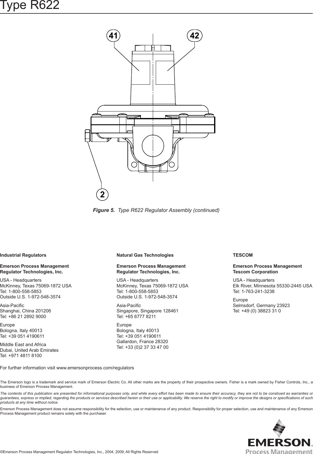 Page 8 of 8 - Emerson Emerson-Type-R622-Pressure-Reducing-Regulator-Instruction-Manual-  Emerson-type-r622-pressure-reducing-regulator-instruction-manual