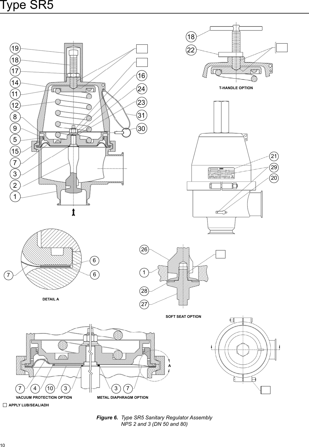 Page 10 of 12 - Emerson Emerson-Type-Sr5-Sanitary-Pressure-Regulator-Instruction-Manual-  Emerson-type-sr5-sanitary-pressure-regulator-instruction-manual