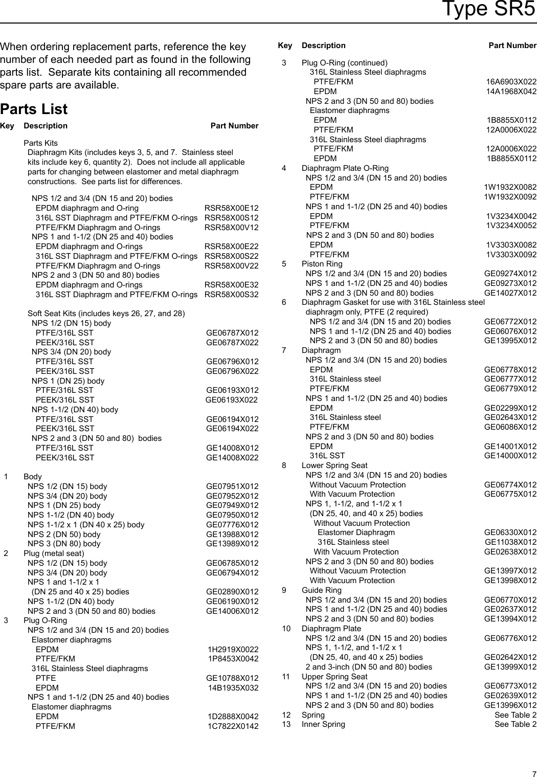 Page 7 of 12 - Emerson Emerson-Type-Sr5-Sanitary-Pressure-Regulator-Instruction-Manual-  Emerson-type-sr5-sanitary-pressure-regulator-instruction-manual