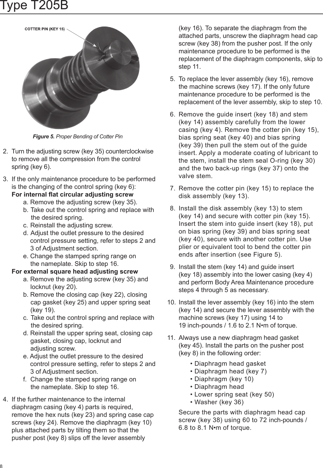 Emerson Type T205B Balanced Tank Blanketing Regulator Instruction Manual
