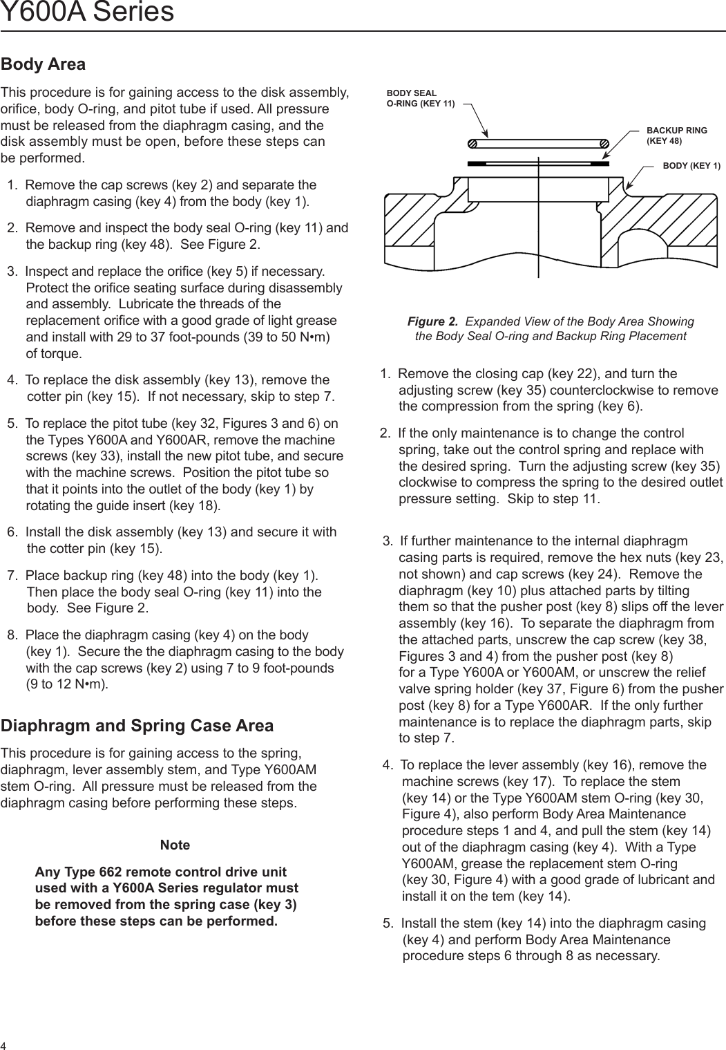 Page 4 of 8 - Emerson Emerson-Y600A-Series-Pressure-Reducing-Regulators-Instruction-Manual-  Emerson-y600a-series-pressure-reducing-regulators-instruction-manual